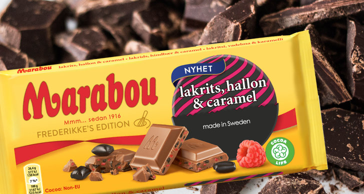Marabou lakrits, hallon & caramel